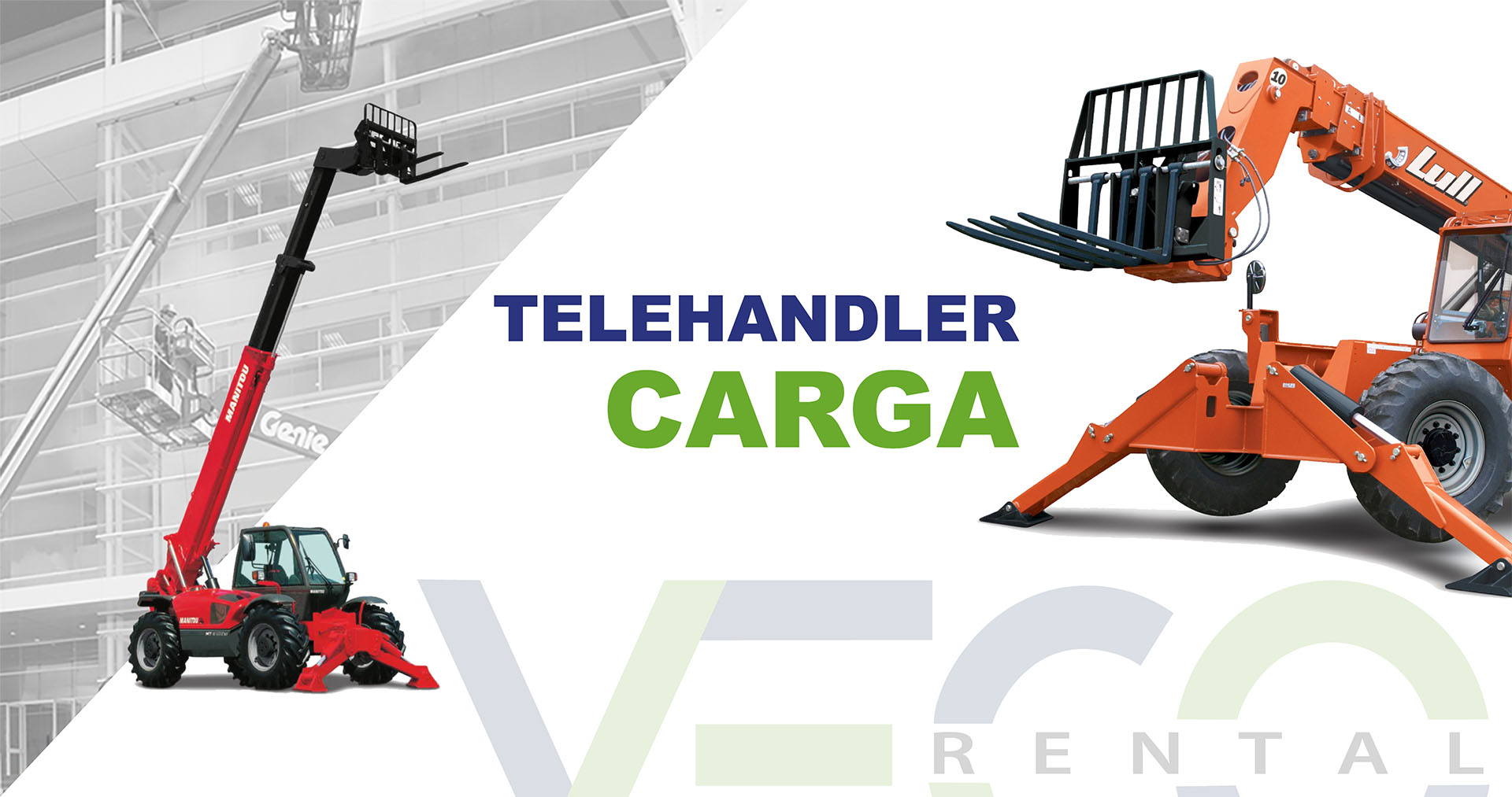 Carga: telehandler Veco Rental