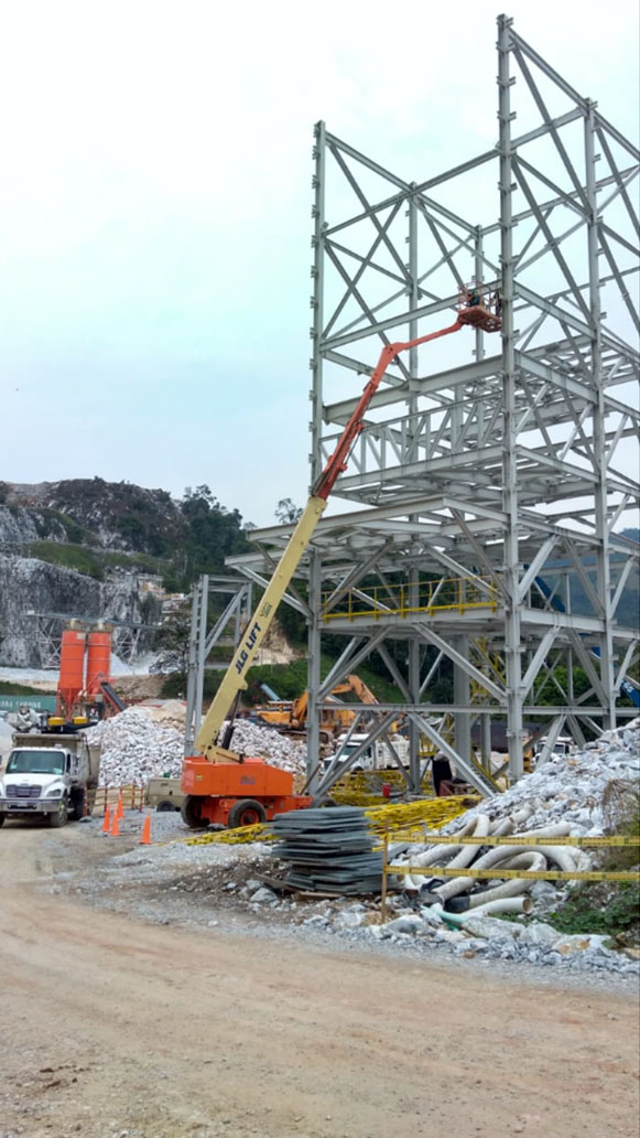 Estructura metálica en proyecto Torre Eco Cemento